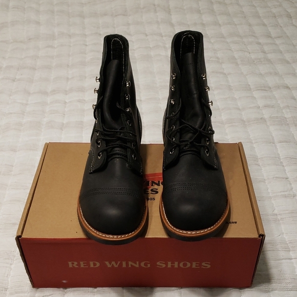 New Mens Red Wing Iron Ranger Heritage Black Harness Boots 8084 Size 8.5D